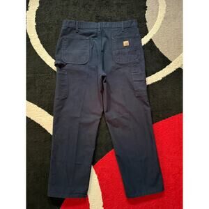 Carhartt B11 Mens 38x32 Navy Work Pants Utility Heavyweight USA Made